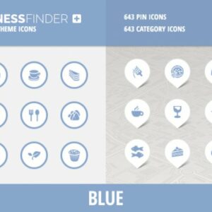 BusinessFinder+ Iconset - Blue