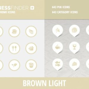 BusinessFinder+ Iconset - Brown Light
