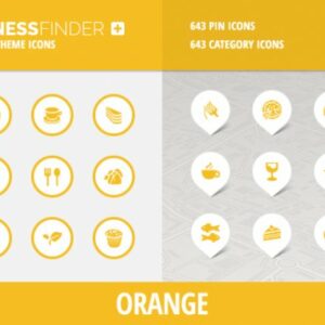 BusinessFinder+ Iconset - Orange