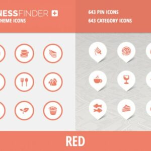 BusinessFinder+ Iconset - Red