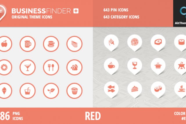 BusinessFinder+ Iconset — Red