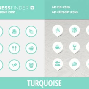 BusinessFinder+ Iconset - Turquoise