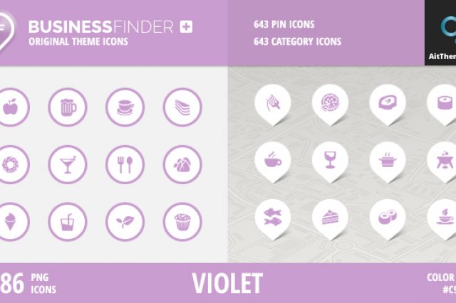 BusinessFinder+ Iconset — Violet