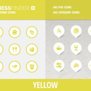 BusinessFinder+ Iconset - Yellow