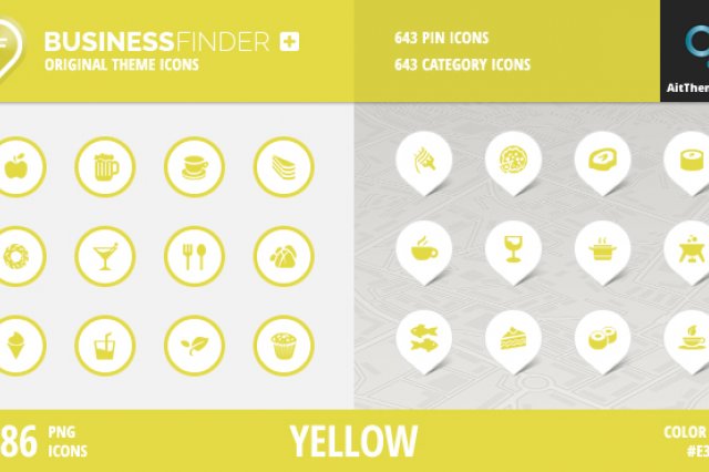 BusinessFinder+ Iconset – Yellow