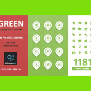 City Guide Iconset - Green