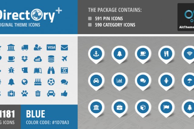 Directory+ Iconset – Blue