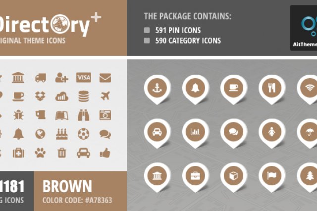 Directory+ Iconset – Brown