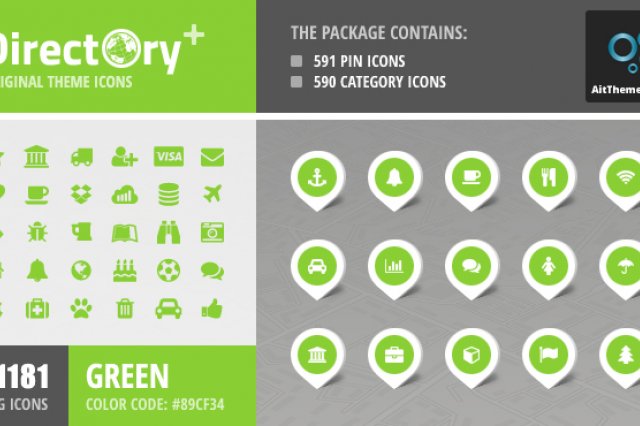 Directory+ Iconset – Green