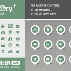 Directory+ Iconset - Green - Dark
