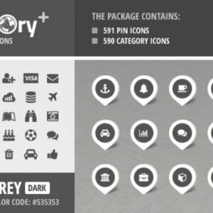 Directory+ Iconset - Grey - Dark