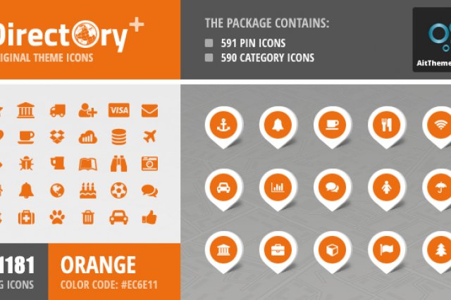 Directory+ Iconset – Orange
