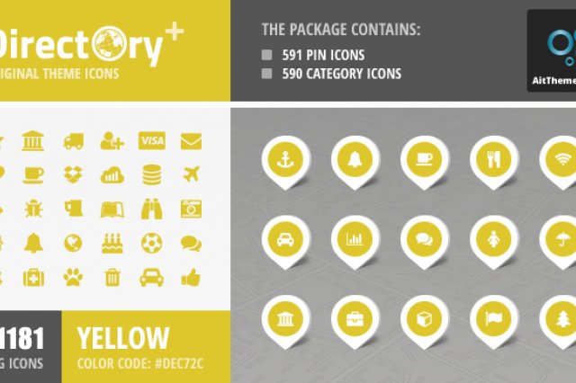 Directory+ Iconset – Yellow