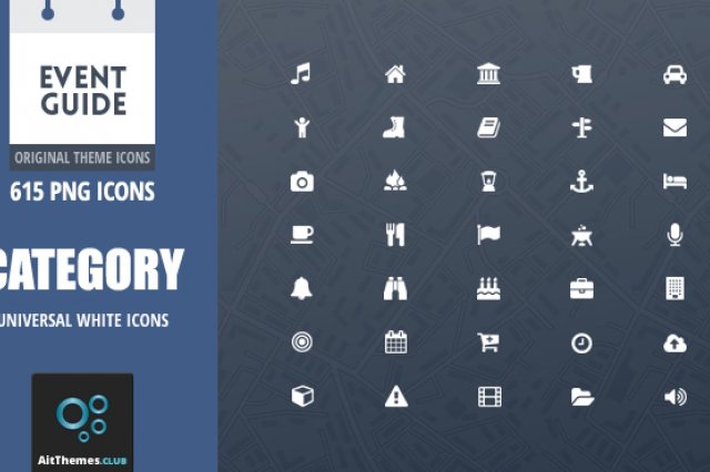 Event Guide Categories Icons