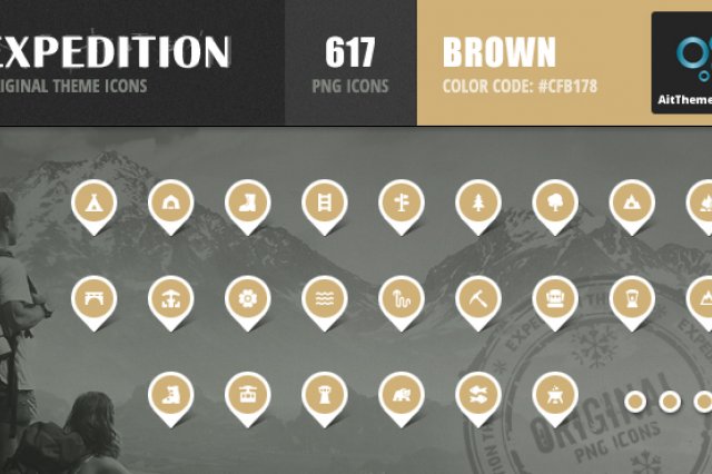 Expedition Iconset – Brown