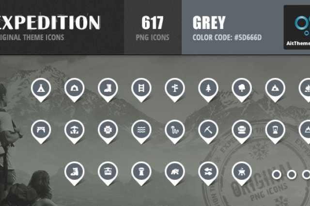 Expedition Iconset — Grey