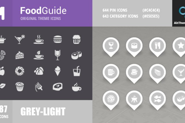 FoodGuide Iconset – Grey – Light