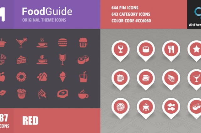 FoodGuide Iconset – Red