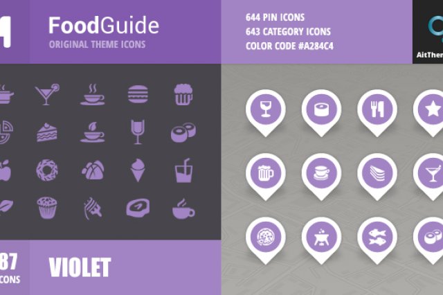 FoodGuide Iconset – Violet