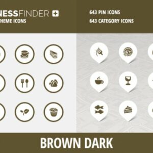 BusinessFinder+ Iconset - Brown Dark